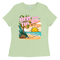 Matcha here comes the sun Ladies Tee - JahusDesignShop