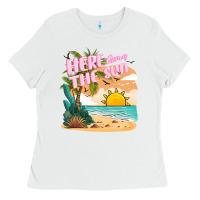 White here comes the sun Ladies Tee - JahusDesignShop