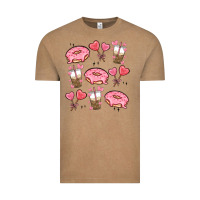 Vintage Coffee valentines day doodles Vintage Tee - MaliasSmallBusiness
