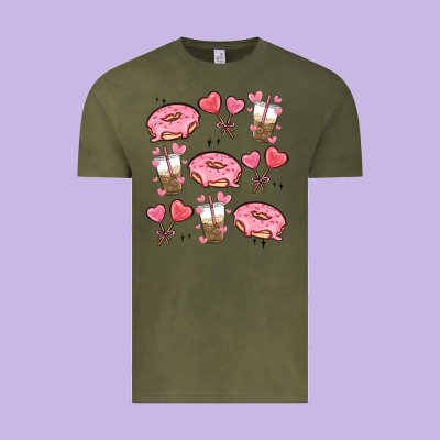 Valentines Day Doodles Vintage Tee Designed By Maliassmallbusiness