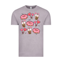 Vintage Zinc valentines day doodles Vintage Tee - MaliasSmallBusiness