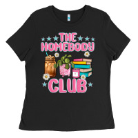 Black the homebody club Ladies Tee - JahusDesignShop
