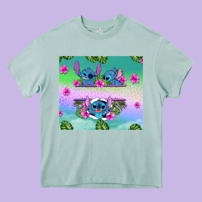 Custom Name Stitch Heavy Core Tee Designed By Adodesignshop