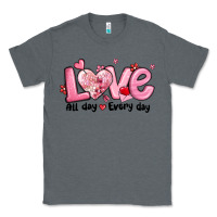 Charcoal Heather love all day every day Classic Tee - MaliasSmallBusiness