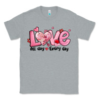 Heather Grey love all day every day Classic Tee - MaliasSmallBusiness