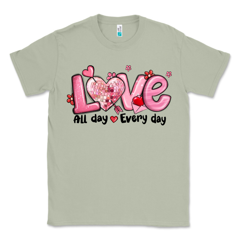 Love All Day Every Day Classic Tee by MaliasSmallBusiness | Teevron