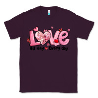 Plum love all day every day Classic Tee - MaliasSmallBusiness