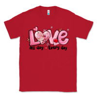 Red love all day every day Classic Tee - MaliasSmallBusiness