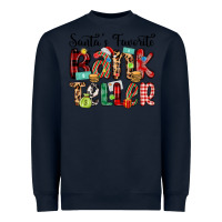 Navy santa s favorite bank teller Heavyweight Sweatshirt - MaliasSmallBusiness