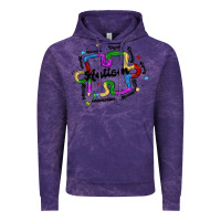 Cloud Purple autism teacher pencil Vintage Hoodie - MaliasSmallBusiness