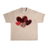 French Oak leopard hearts Urban Heavy Tee - MaliasSmallBusiness