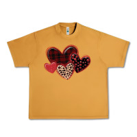 Peanut Butter leopard hearts Urban Heavy Tee - MaliasSmallBusiness