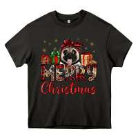 Asphalt merry christmas pug Heavy Core Tee - JahusDesignShop