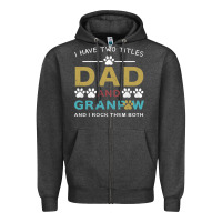 Charcoal Heather i have two titles dad and grandpa Zipper Hoodie - Bettercallsaul