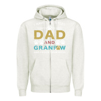 Oatmeal Heather i have two titles dad and grandpa Zipper Hoodie - Bettercallsaul