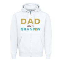 White i have two titles dad and grandpa Zipper Hoodie - Bettercallsaul