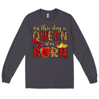 Smoke on this day a queen was born Long Sleeve Tee - MaliasSmallBusiness