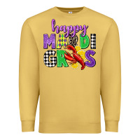 Antique Gold happy mardi gras Premium Sweatshirt - CowGirlArtShop