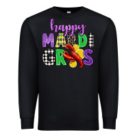 Black happy mardi gras Premium Sweatshirt - CowGirlArtShop
