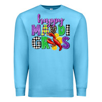 Ocean Blue happy mardi gras Premium Sweatshirt - CowGirlArtShop