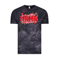 Cloud Black valentine mama Vintage Tee - MaliasSmallBusiness