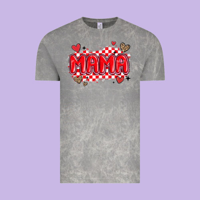Valentine Mama Vintage Tee Designed By Maliassmallbusiness