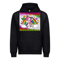 Lgbtq Dabbbing Unicorn And Rainbow Tumbler Urban Hoodie | Teevron