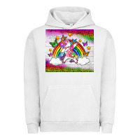 Pigment Lunar Rock LGBTQ Dabbbing Unicorn And Rainbow Tumbler Urban Hoodie - BundleAndBundleShop