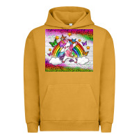 Pigment Peanut Butter LGBTQ Dabbbing Unicorn And Rainbow Tumbler Urban Hoodie - BundleAndBundleShop