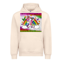 Sandshell LGBTQ Dabbbing Unicorn And Rainbow Tumbler Urban Hoodie - BundleAndBundleShop