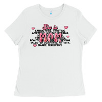White she is mom compliment words Ladies Tee - JahusDesignShop