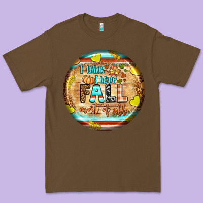 I Think I Love Fall Most Of All Premium Tee Designed By Bundleandbundleshop