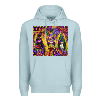 Blue Mist mardi gras gnome Premium Hoodie - CowGirlArtShop