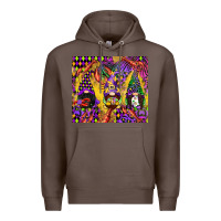 Coffee mardi gras gnome Premium Hoodie - CowGirlArtShop