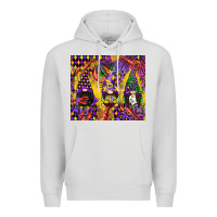 Dove Grey mardi gras gnome Premium Hoodie - CowGirlArtShop