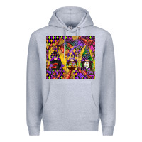 Heather Grey mardi gras gnome Premium Hoodie - CowGirlArtShop