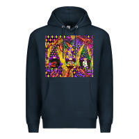 Navy mardi gras gnome Premium Hoodie - CowGirlArtShop