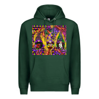 Sports Green mardi gras gnome Premium Hoodie - CowGirlArtShop