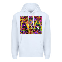 White mardi gras gnome Premium Hoodie - CowGirlArtShop