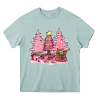Arona pink christmas trees with gift box bbs Heavy Core Tee - BundleAndBundleShop