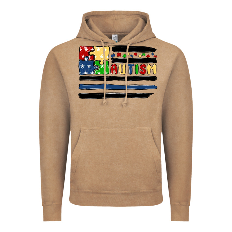 Autism Usa Flag Vintage Hoodie by MaliasSmallBusiness | Teevron