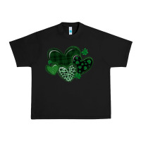 Black leopard hearts st patricks day Urban Heavy Tee - MaliasSmallBusiness