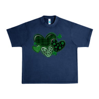 Navy leopard hearts st patricks day Urban Heavy Tee - MaliasSmallBusiness