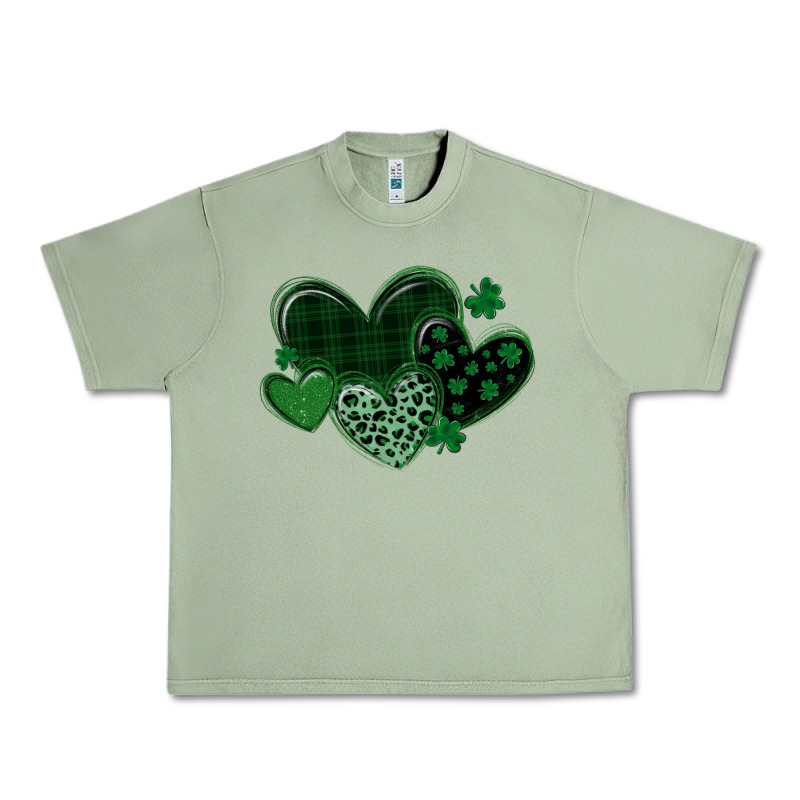 Leopard Hearts St Patricks Day Urban Heavy Tee by MaliasSmallBusiness | Teevron