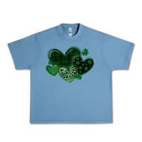 Pebble Blue leopard hearts st patricks day Urban Heavy Tee - MaliasSmallBusiness