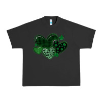Pigment Black leopard hearts st patricks day Urban Heavy Tee - MaliasSmallBusiness