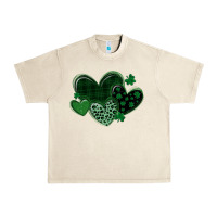 Sandshell leopard hearts st patricks day Urban Heavy Tee - MaliasSmallBusiness