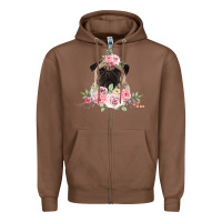 Chestnut Pug Zipper Hoodie - Bettercallsaul