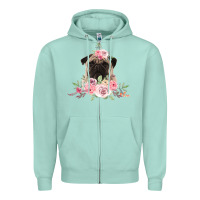 Seafoam Pug Zipper Hoodie - Bettercallsaul