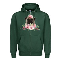 Sports Green Pug Zipper Hoodie - Bettercallsaul